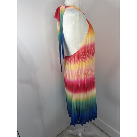 Jealous Tomatoes Halter Dress Ombré Colors New Size Small - Picture 5 of 5